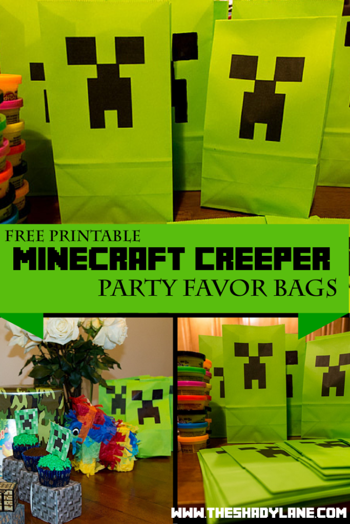 Free Printable Minecraft Party Bags - Trendy Chaos